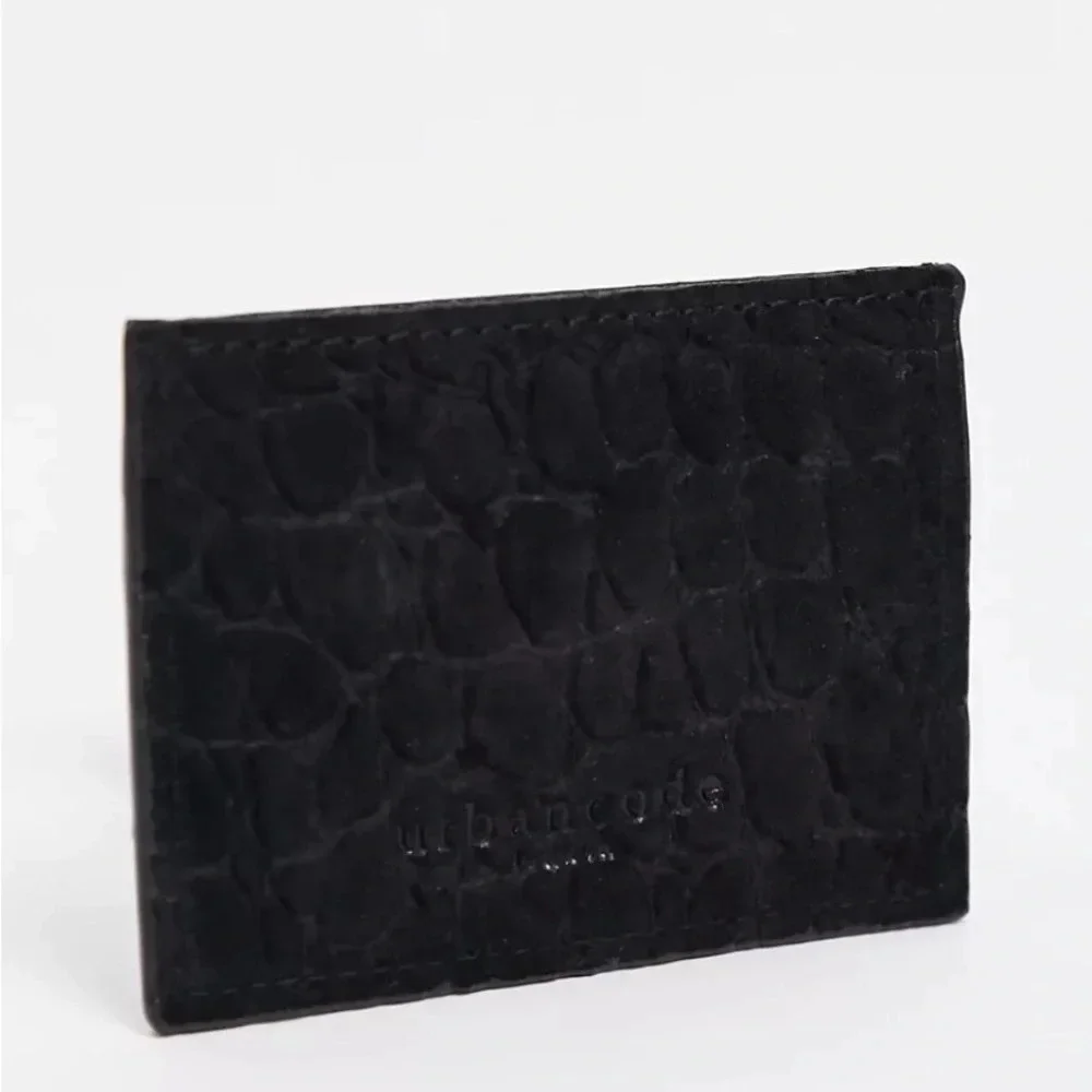 Urbancode  Black And Gold Animal Print Genuine Leather wallet card holder